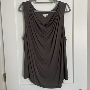 2/$14 14th & Union Cowl Draped Neck Sleeveless Top